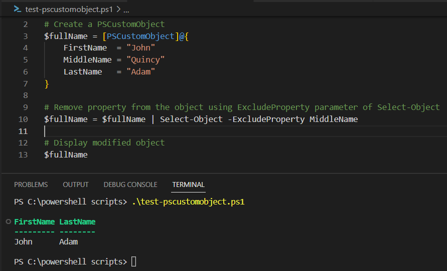 how-to-remove-property-from-pscustomobject-in-powershell-byteinthesky